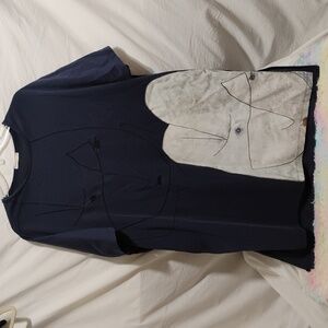 RARE! NWOT Broadcast Midi Face Dress Sz.S Oversized
